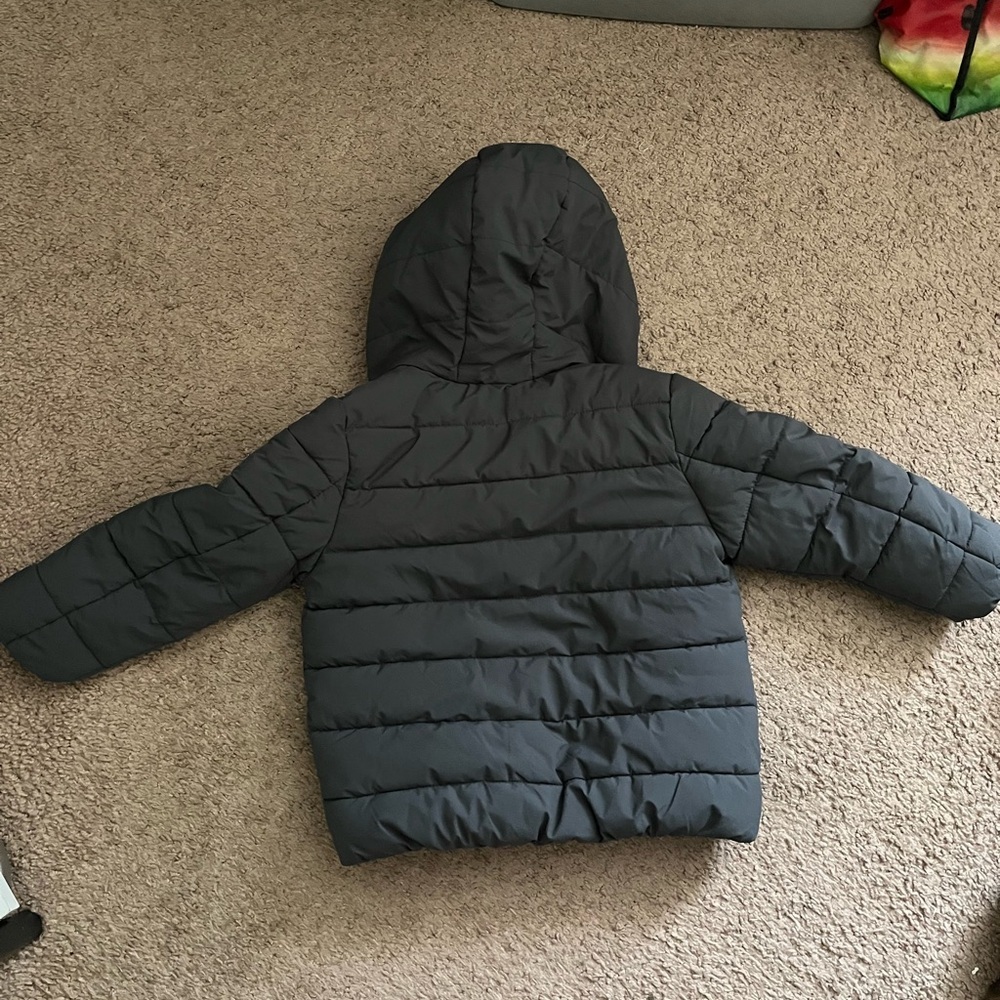 Gerry Weber Gray Puffer Jacket with Orange Accents - Picture 7 of 8